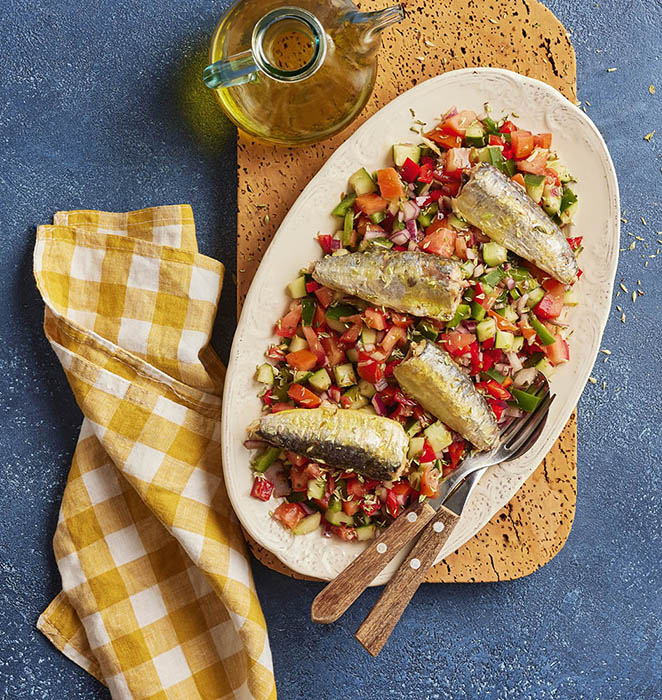 Salada Montanheira com Sardinhas