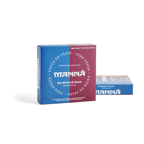 Paté de Sardinha+Atum Manná 4x22g