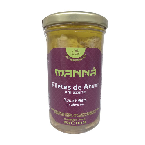 Filetes de Atún en Aceite Vegetal Manná (Tarro)
