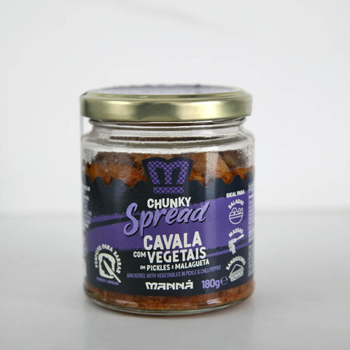 Mackerel with Pickled Vegetables and Chili Pepper Manná Chunky Spread