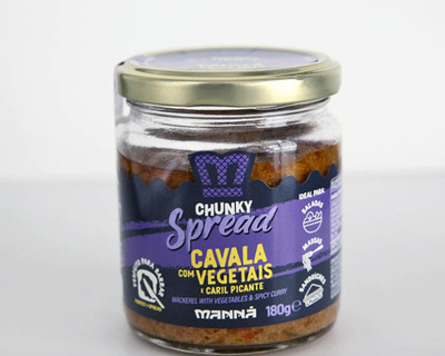 Mackerel with Vegetables and Spicy Curry Manná Chunky Spread