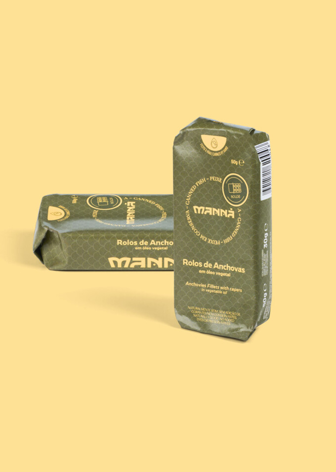 Filetes de Anchoas con Alcaparras en Aceite Vegetal Manná 50g - Manná - 5601721620048