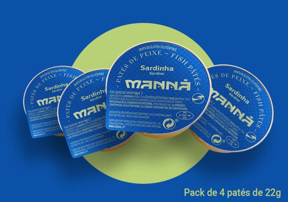 Sardine Pâté 4x22g Manná - Manná - 5601721731218