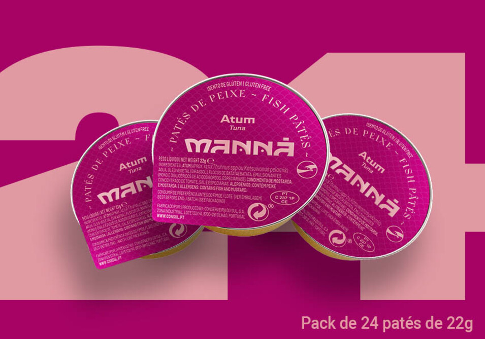 Paté de Atum Manná 24x22g - Manná - 5601721732024