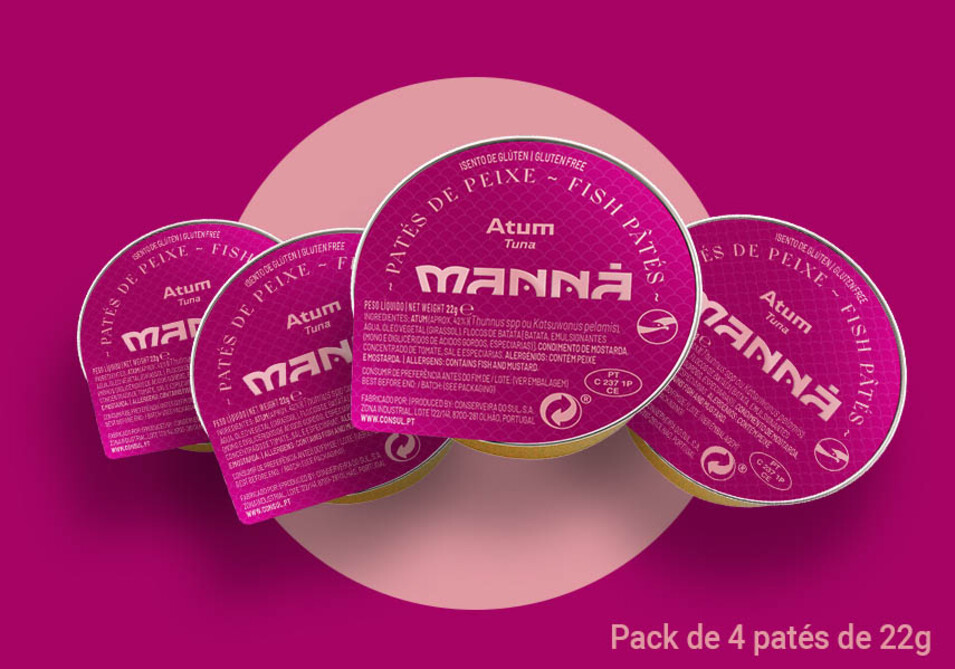 Tuna Pâté Manná 4x22g - Manná - 5601721732239