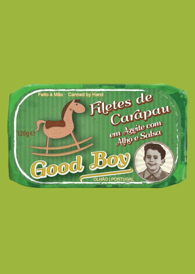 Filetes de Jurel en Aceite de Oliva con Ajo y Perejil Good Boy - 5601721811729