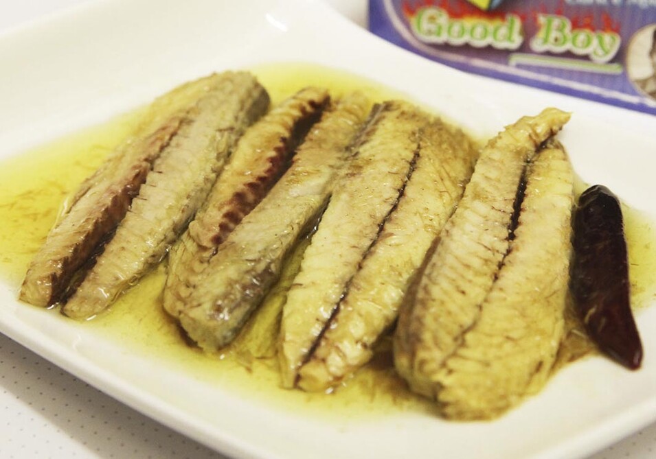 Mackerel Fillets in Olive Oil with Curry and Chilly Pepper Good Boy