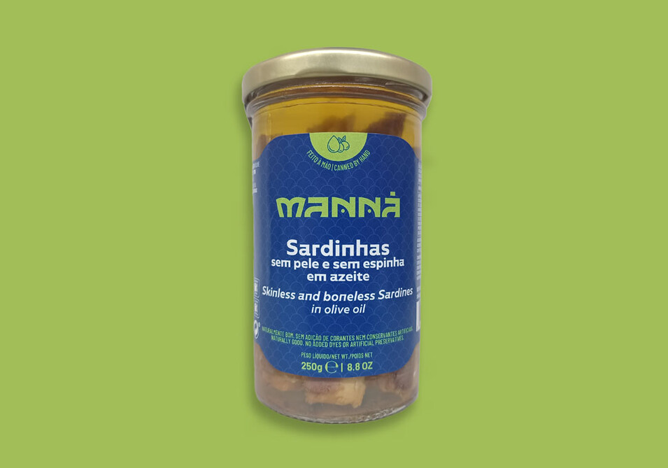 Skinless and boneless Sardines in Olive Oil Manná (Jar) - Manná - 5601721110334