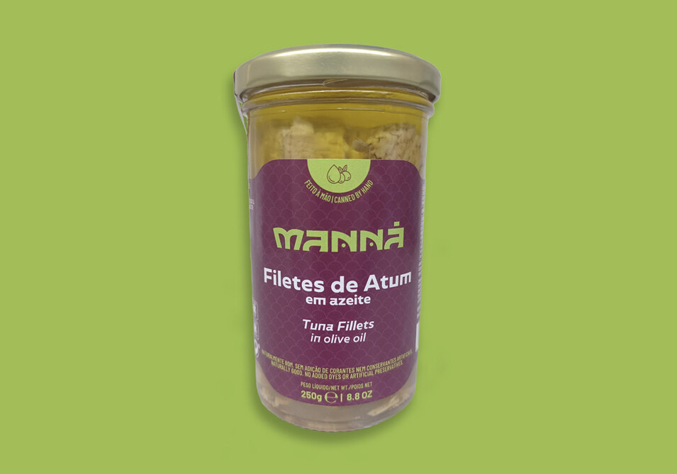 Filetes de Atum em Azeite Manná (Frasco) - Manná - 5601721411172