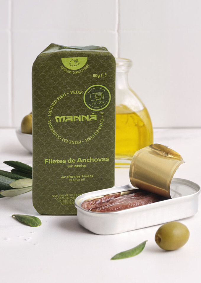 Filetes de Anchoa en Aceite de Oliva 50g Manná - Manná - 5601721620284